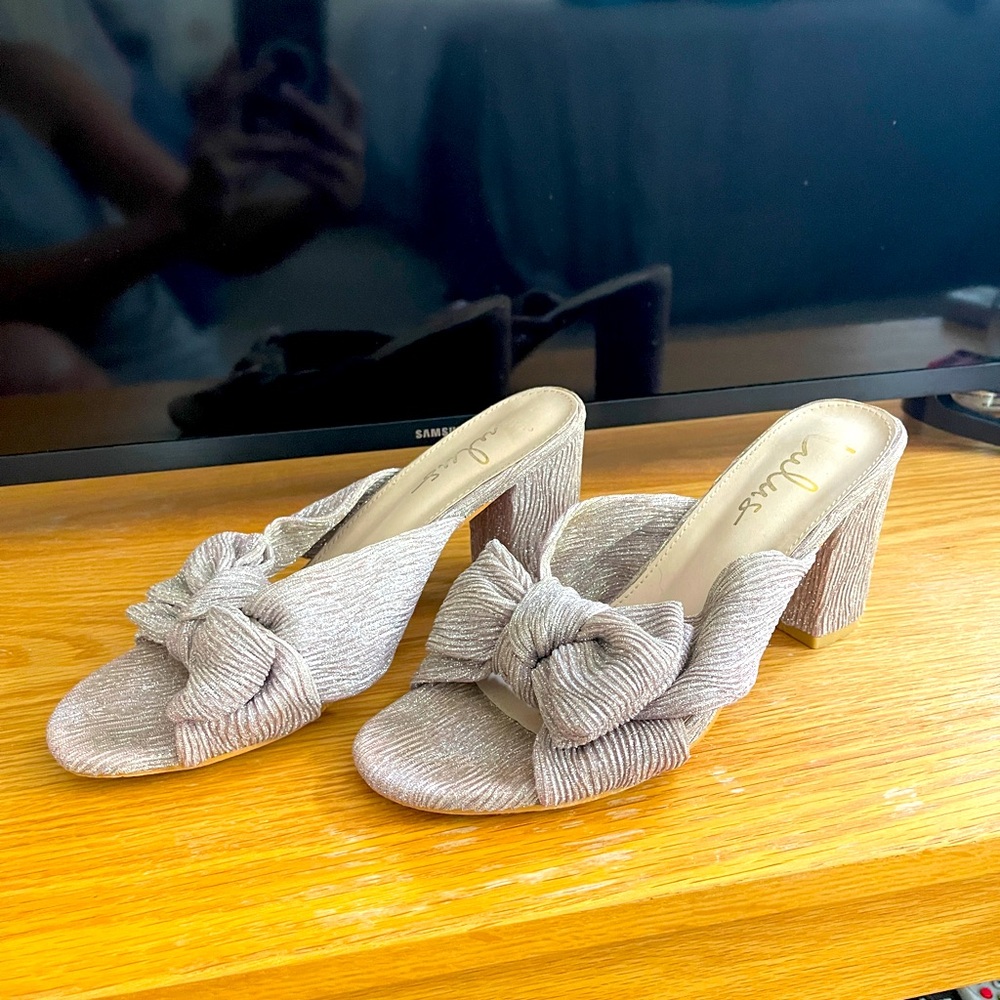 Lulus Dorothea Knotted High Heel Sandals size 8.5✨